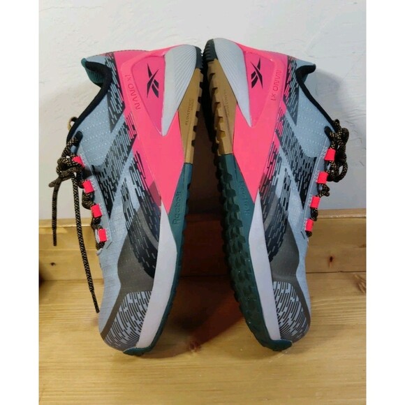 Reebok Nano X1 Adventure Work Gray Pink Athletic Shoes - Picture 7 of 13